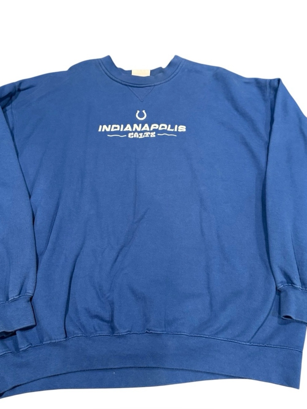Vintage Indianapolis Colts men XXL crewneck sweatshirt NFL 90s blue